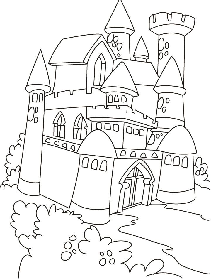 Princess In Castle Coloring Page 720x954 Princess In Castle Coloring Page