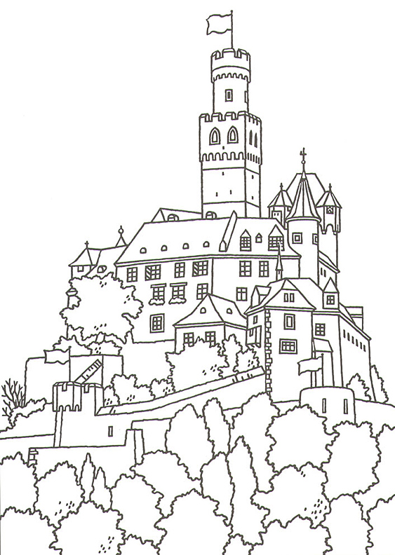 German Coloring Pages For Kids Great Castles Games Castle Coloring 563x792 German Coloring Pages For Kids Great Castles Games Castle Coloring