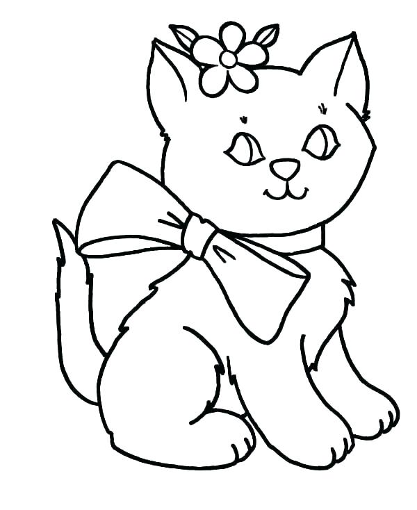 600x734 Free Cat Coloring Pages Baby Cat Coloring Pages Cat Printable