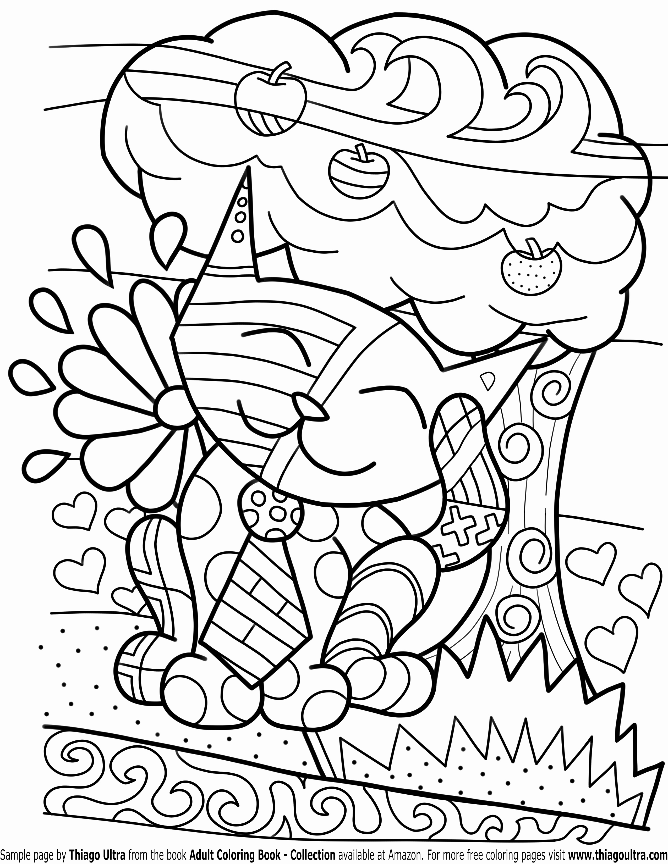 Free Cat Coloring Pages For Adults