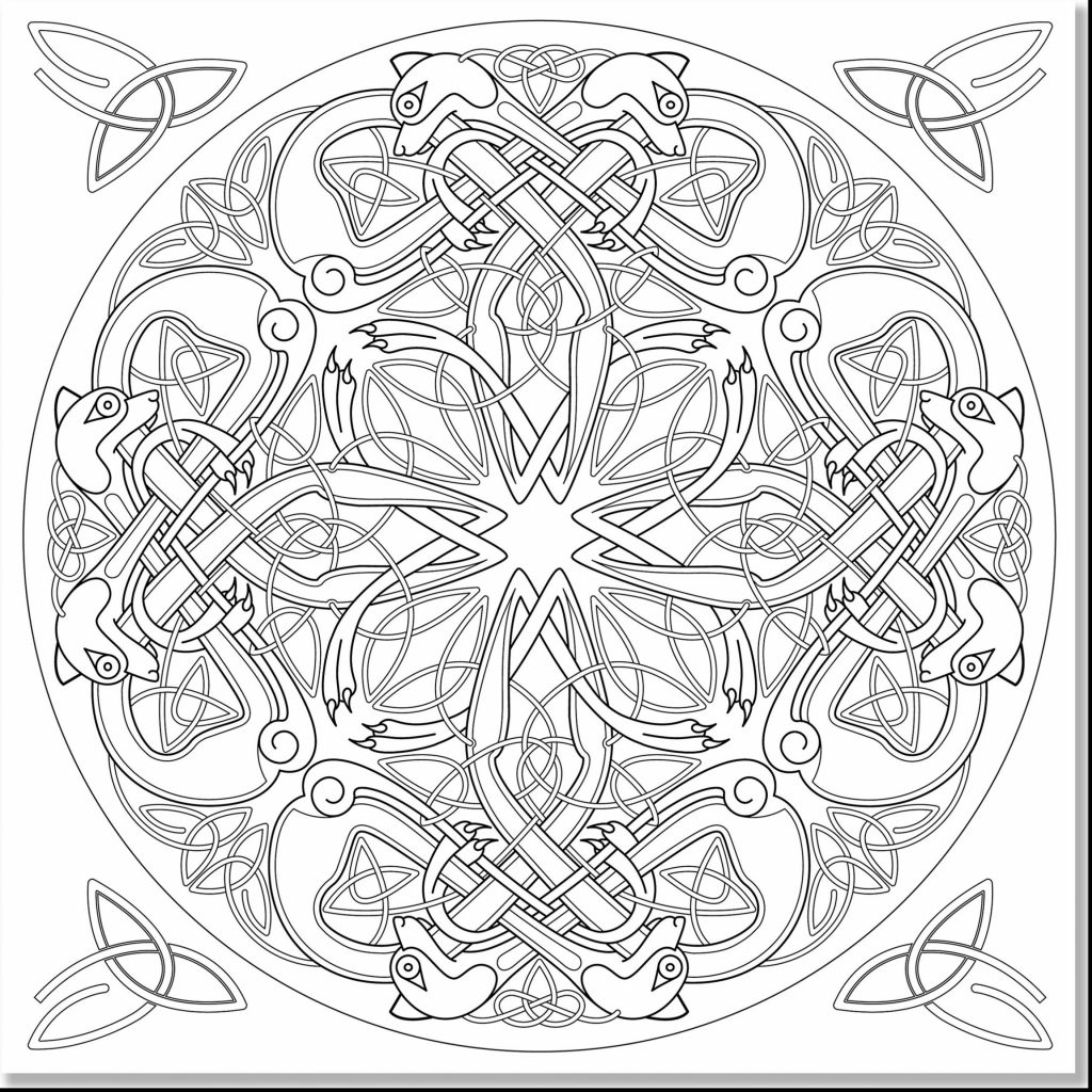 Mandala Art Free Coloring Pages Celtic Circle X Printable Adult 1024x1024 Mandala Art Free Coloring Pages Celtic Circle X Printable Adult