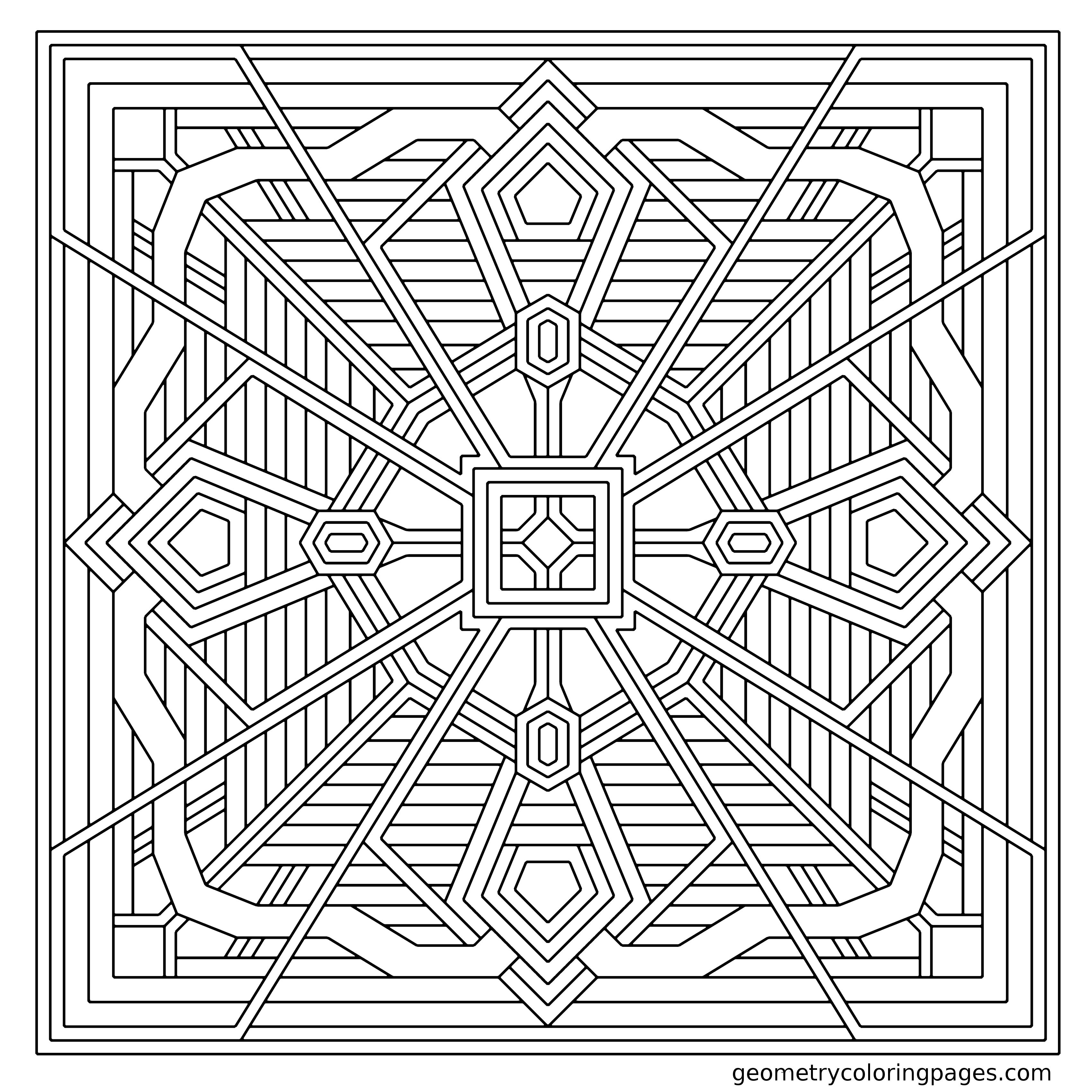 3400x3400 Celtic Mandala Coloring Free Download