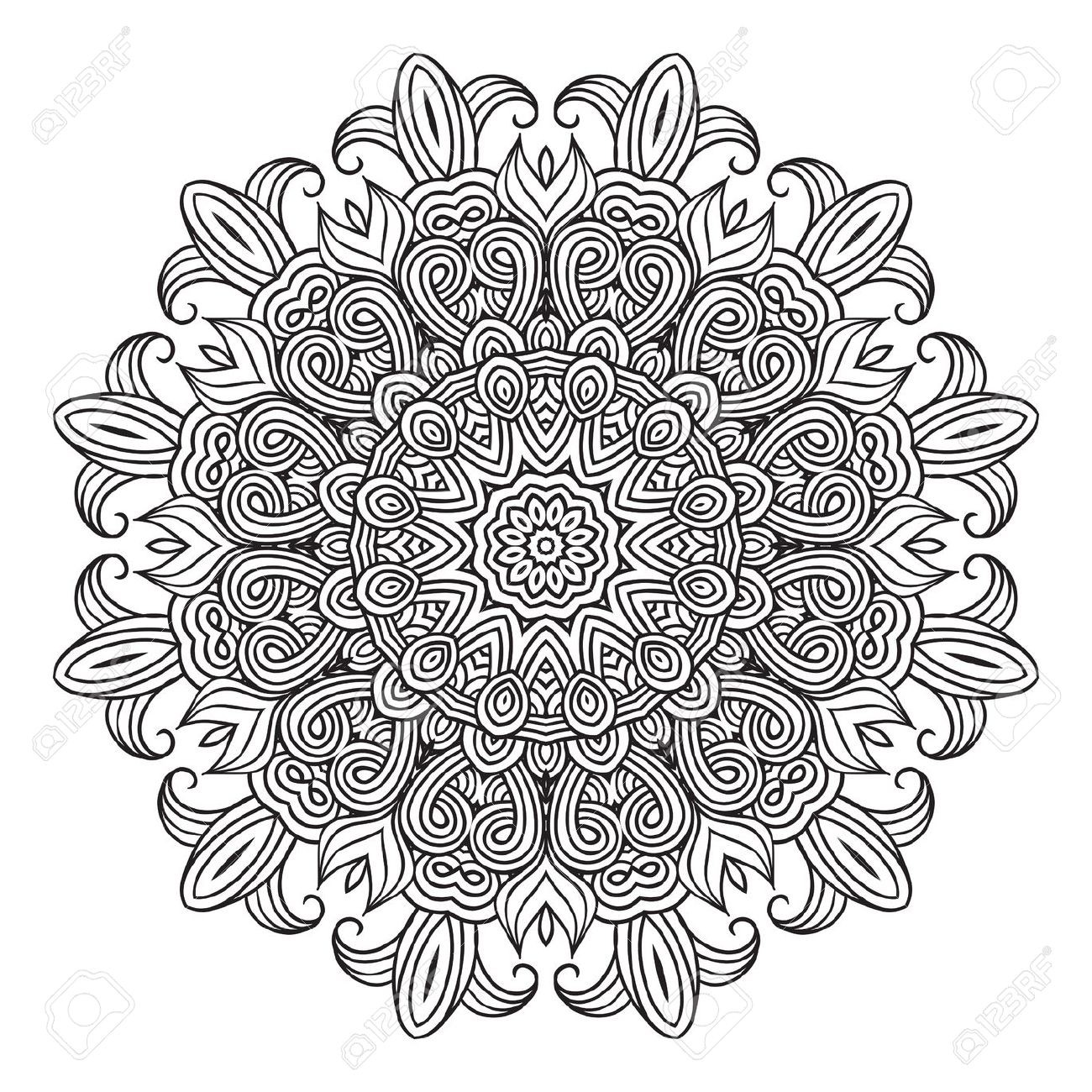 1300x1300 Round Mandala Coloring Pages Best Of Free Celtic Mandala To Color