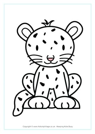 African Animal Coloring Pages Cheetah Colouring Page Free African 320x452 African Animal Coloring Pages Cheetah Colouring Page Free African