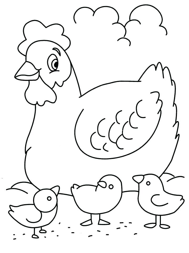Coloring Page Chicken Hen With Chickens Coloring Page For Kids 720x960 Coloring Page Chicken Hen With Chickens Coloring Page For Kids