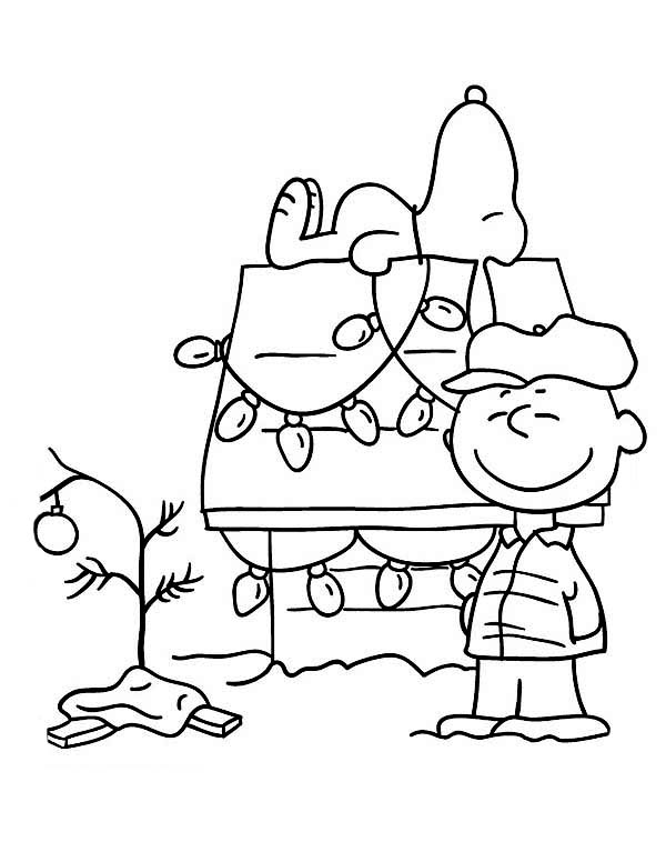 Peanuts Christmas Coloring Pages Free Printable Charlie Brown 600x776 Peanuts Christmas Coloring Pages Free Printable Charlie Brown