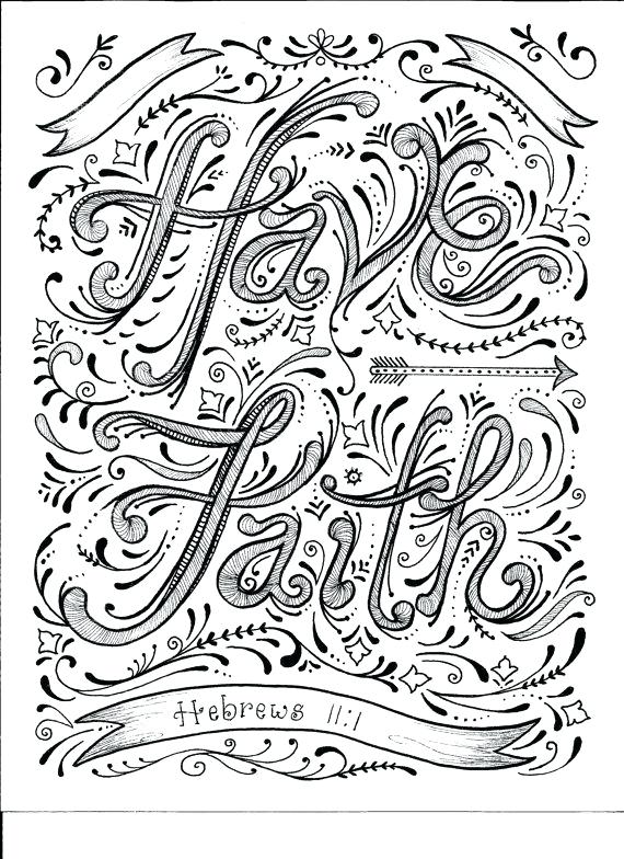 570x784 Christian Coloring Pages For Adults