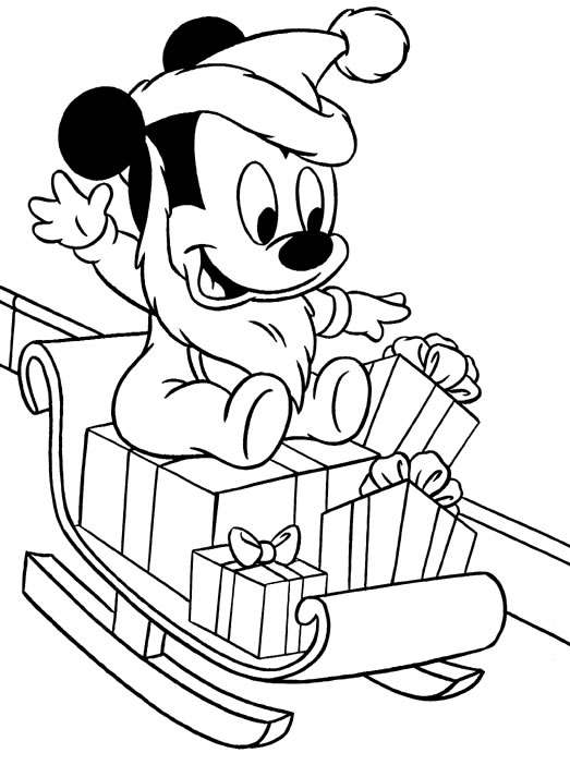 523x702 Free Printable Disney Christmas Coloring Pages