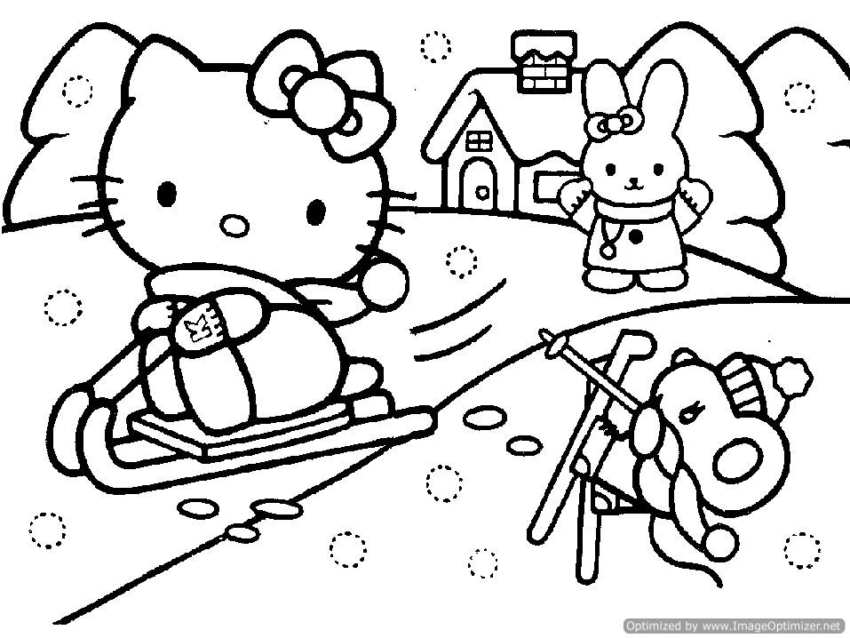Hello Kitty Christmas Coloring Pages For Kids Hello Kitty 957x718 Hello Kitty Christmas Coloring Pages For Kids Hello Kitty
