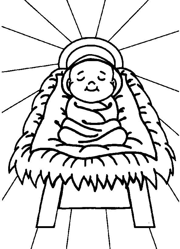 593x819 Christmas Coloring Pages Of Baby Jesus Online Free Printable Jesus