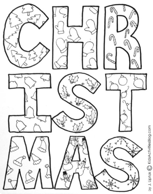316x400 Free Christmas Coloring Pages For Adults