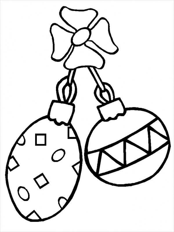 Free Christmas Ornament Coloring Pages