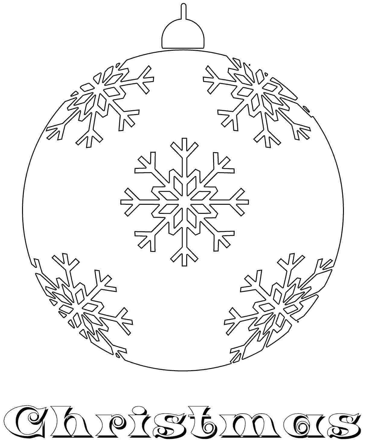 1209x1467 Free Christmas Ornament Coloring Sheets For Kids Amp Girls