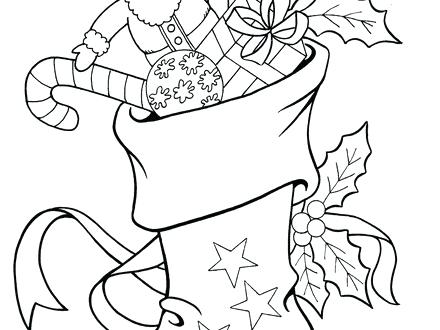 440x330 Christmas Stocking Coloring Pages Pattern Stocking Coloring Stripe