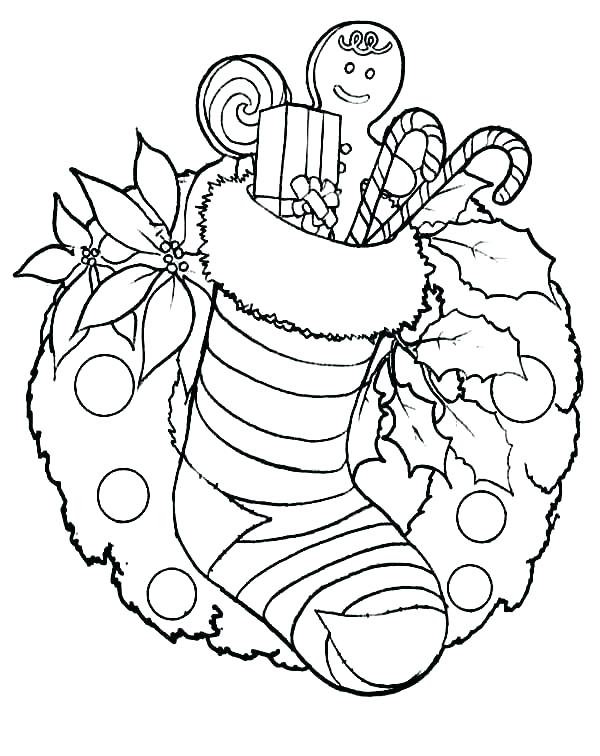 Free Christmas Stocking Coloring Pages at GetColorings.com | Free ...