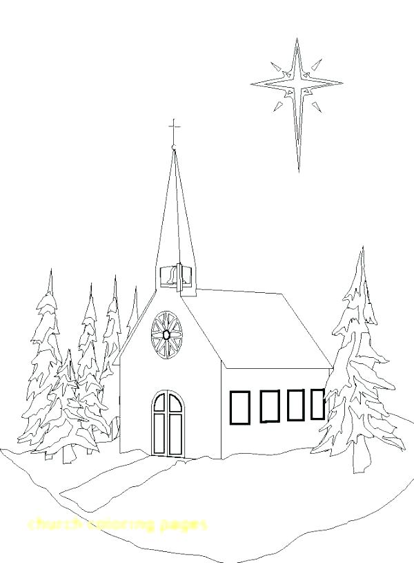 600x815 Early Church Coloring Page Coloring Page Of A Church Coloring