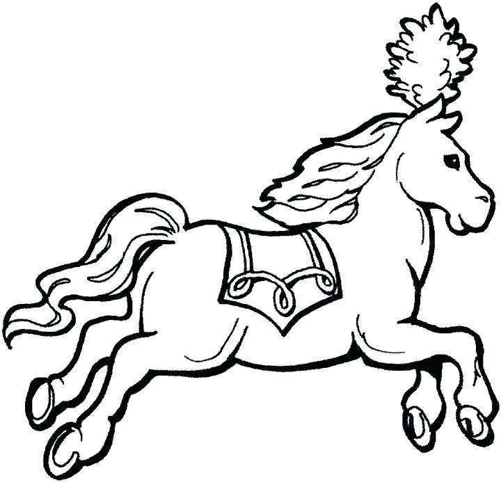 Free Circus Colouring Sheets Horse Coloring Page For Kids 720x693 Free Circus Colouring Sheets Horse Coloring Page For Kids