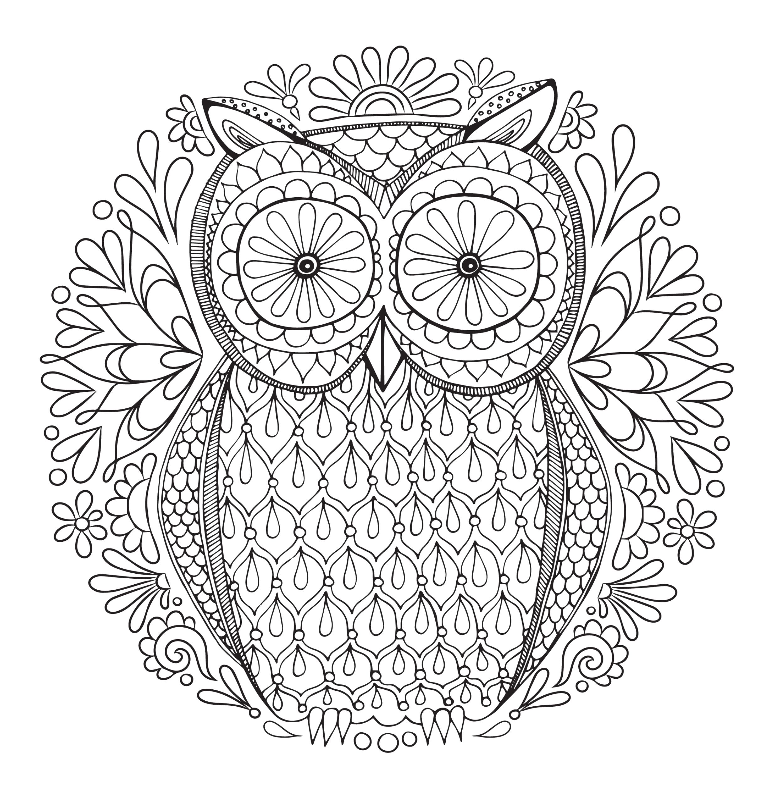 2436x2557 203 Free Printable Coloring Pages For Adults And Calming