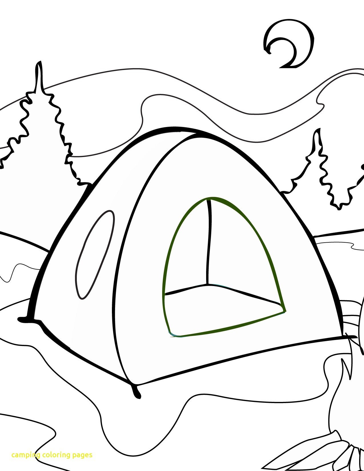 Camping In Summer Coloring Page For Kids Seasons Pages Free 1275x1650 Camping In Summer Coloring Page For Kids Seasons Pages Free