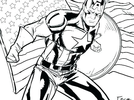 Captain America Coloring Page Captain Civil War Captain America 440x330 Captain America Coloring Page Captain Civil War Captain America