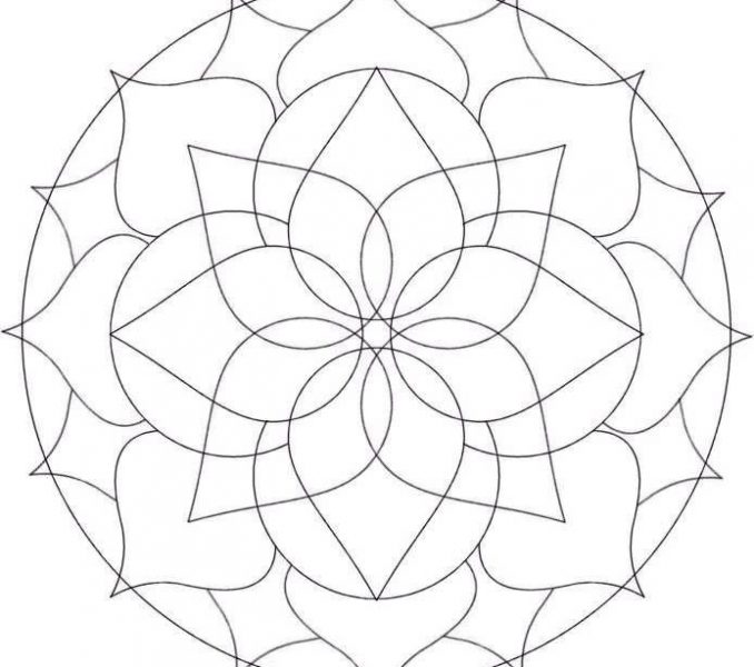 678x600 Designs To Color Free Coloring Page