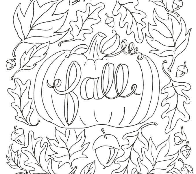 678x600 Printable Coloring Pages Fall Theme Tree Color Bros Coloring