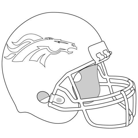 480x480 Denver Broncos Helmet Coloring Page Broncos Denver