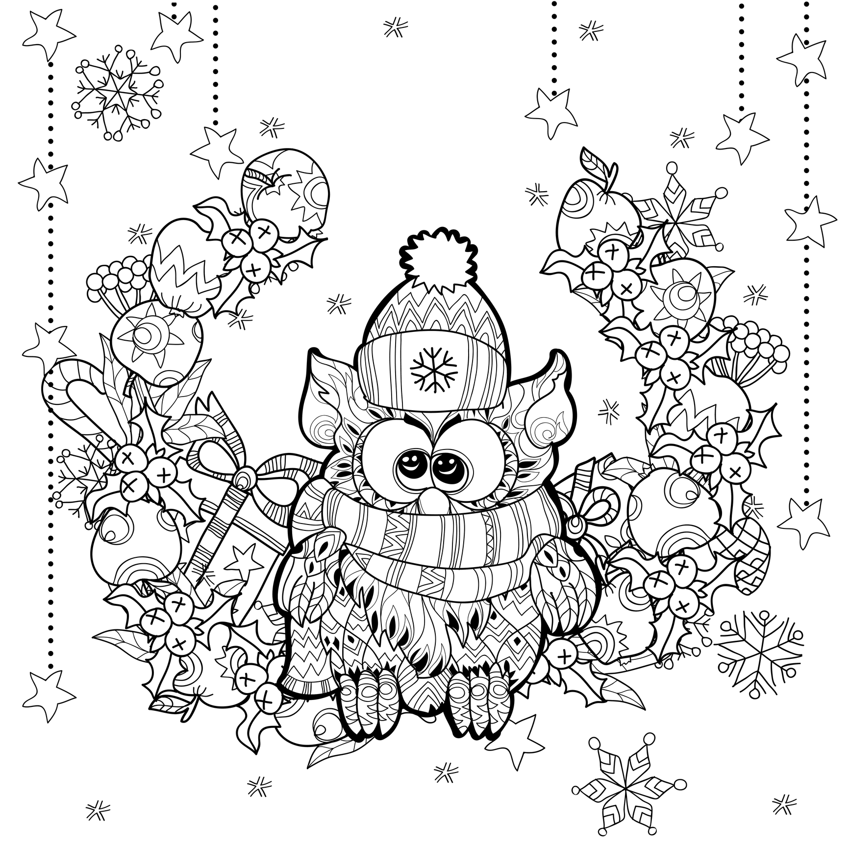 Funny Christmas Coloring Pages For Adults 1732x1732 Funny Christmas Coloring Pages For Adults