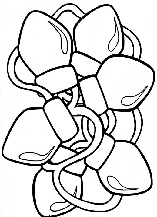 Christmas Lights Coloring Pages 518x713 Christmas Lights Coloring Pages