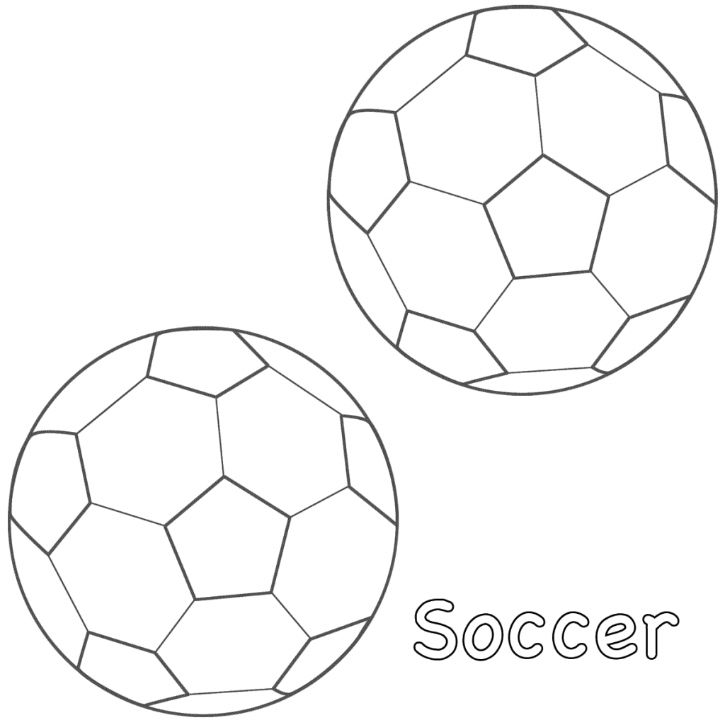 Perfect Design Soccer Ball Coloring Page Two Soccer Balls Free 1024x1024 Perfect Design Soccer Ball Coloring Page Two Soccer Balls Free