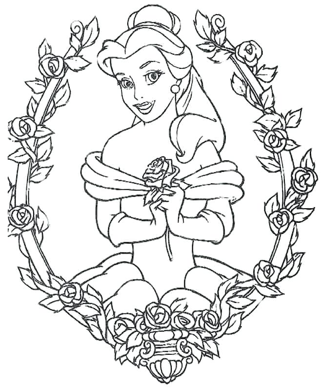 Girls Colouring Book Belle Princess Coloring Pages Colouring 660x794 Girls Colouring Book Belle Princess Coloring Pages Colouring