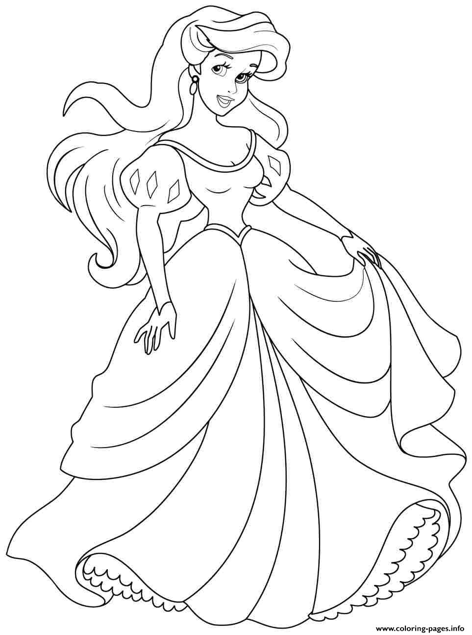 Princess Ariel Human Coloring Pages Free Coloring Sheets 963x1294 Princess Ariel Human Coloring Pages Free Coloring Sheets