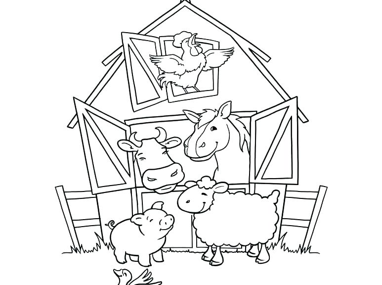 Farm Coloring Pages For Preschool Preschool Farm Coloring Pages 773x576 Farm Coloring Pages For Preschool Preschool Farm Coloring Pages