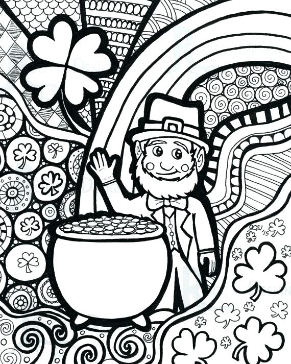 Saint Patricks Day Coloring Pages Free St Day Coloring Pages 570x713 Saint Patricks Day Coloring Pages Free St Day Coloring Pages
