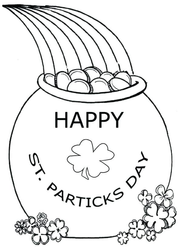 St Patrick Coloring Page 600x813 St Patrick Coloring Page