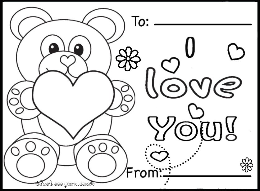 837x616 Free Coloring Pages For Valentines Day To Print Quotes Amp Wishes
