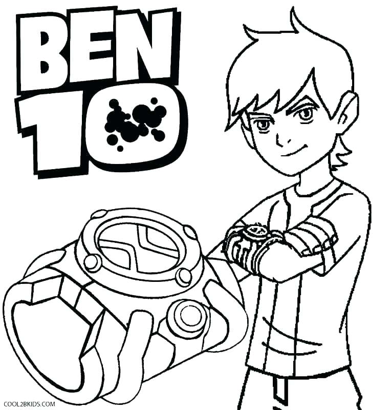 764x800 Ben 10 Colouring Games With Coloring Page Coloring Pages Games