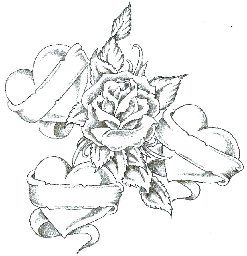 863x896 Coloring Pages Of Flowers And Hearts Coloring Pictures Of Roses