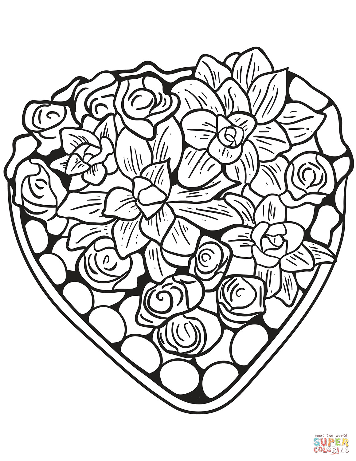 1159x1500 Free Coloring Pages Hearts And Flowers Wagashiya