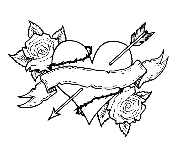 736x593 Heart Coloring Pages