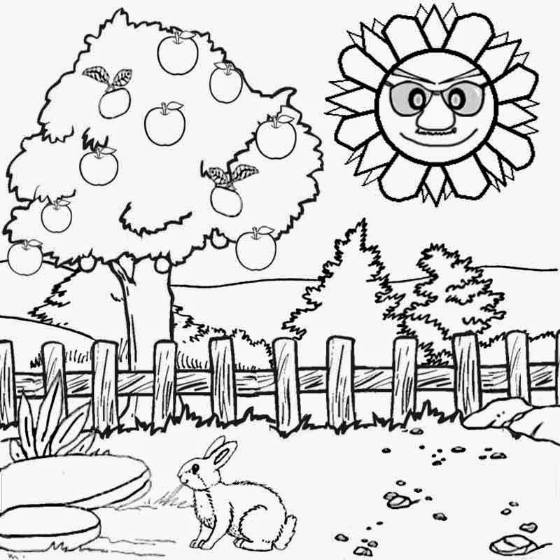 800x800 Scenery Coloring Pages To Print Scenery Coloring Pages