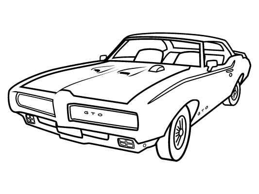 533x400 Gto Coloring Pages