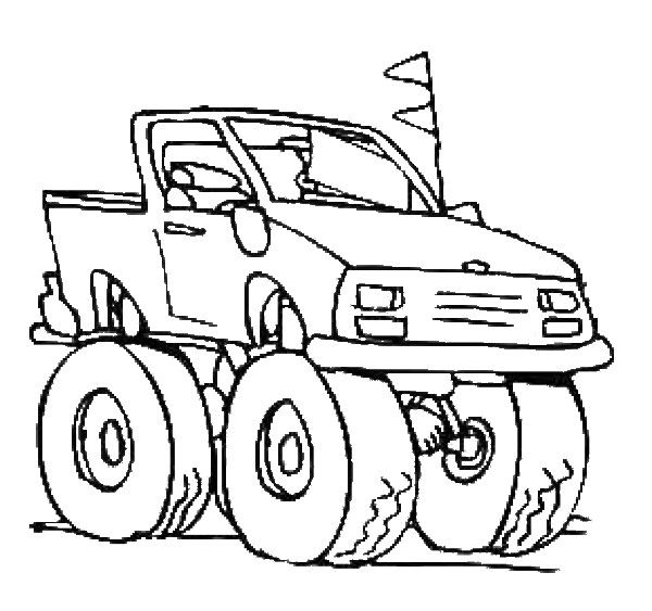 600x563 Coloring Car And 4x4 Picture To Color 4x4 Car With Coloriage