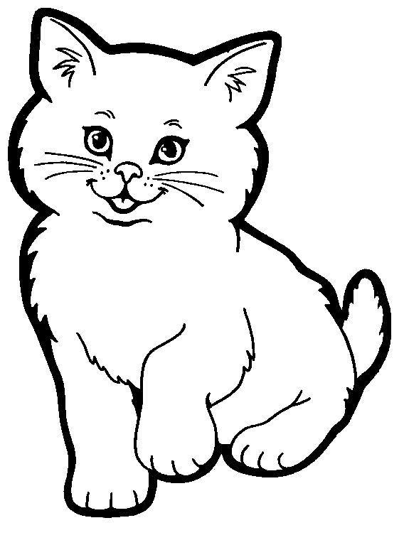 568x760 Cats Pictures To Color Coloring Pages