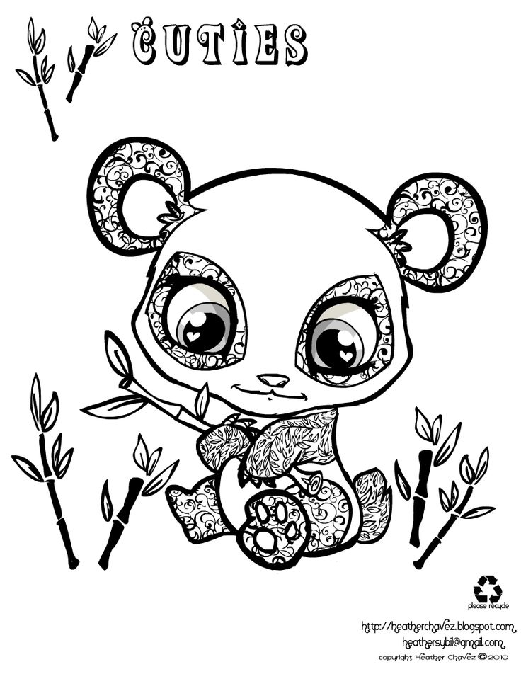 Free Coloring Pages Of Cute Animals