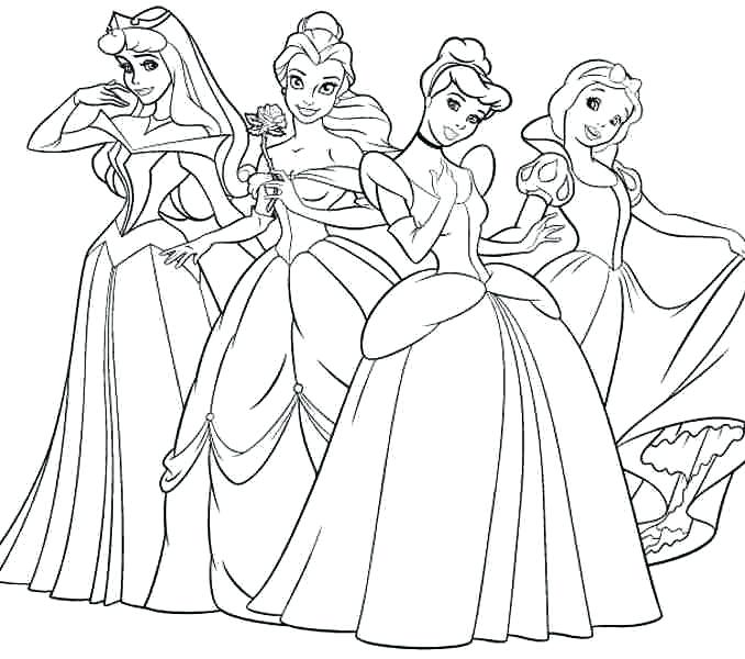 All Disney Princesses Coloring Pages Princess Colouring All 678x600 All Disney Princesses Coloring Pages Princess Colouring All