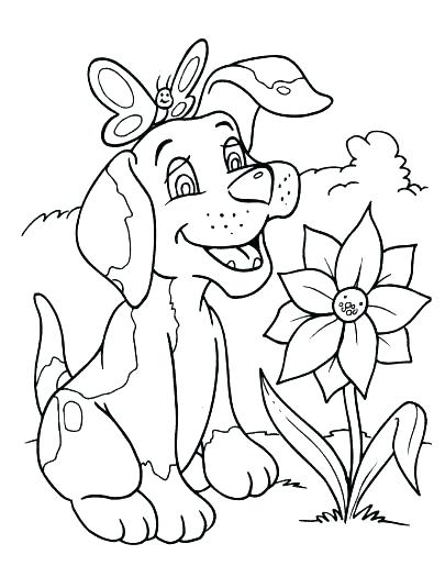 405x525 Dog Coloring Sheets Free Printable