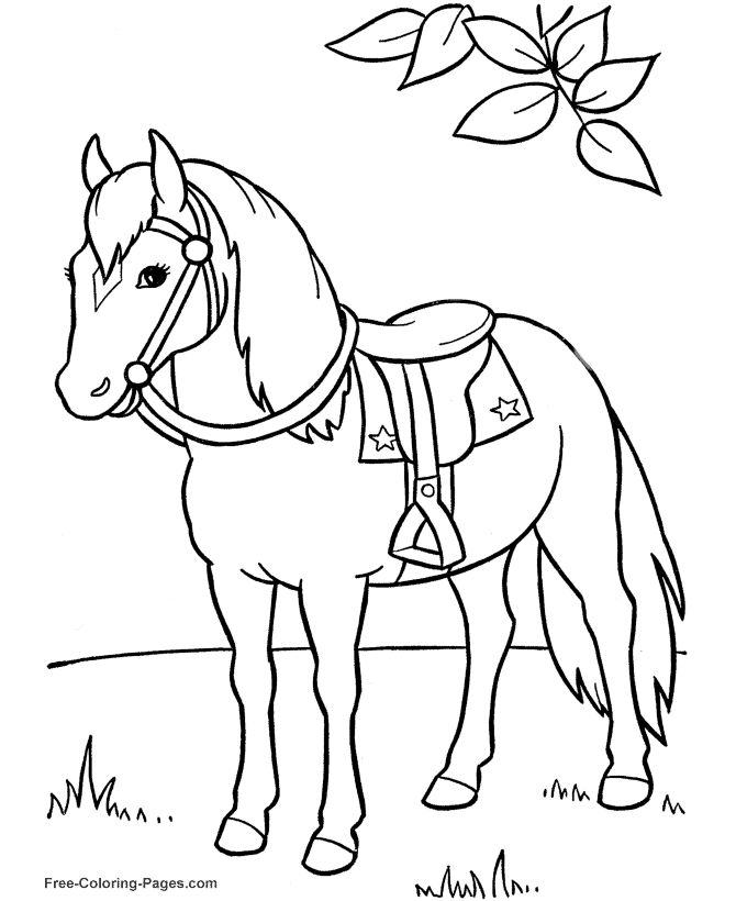 Free Coloring Pages Of Horses To Print