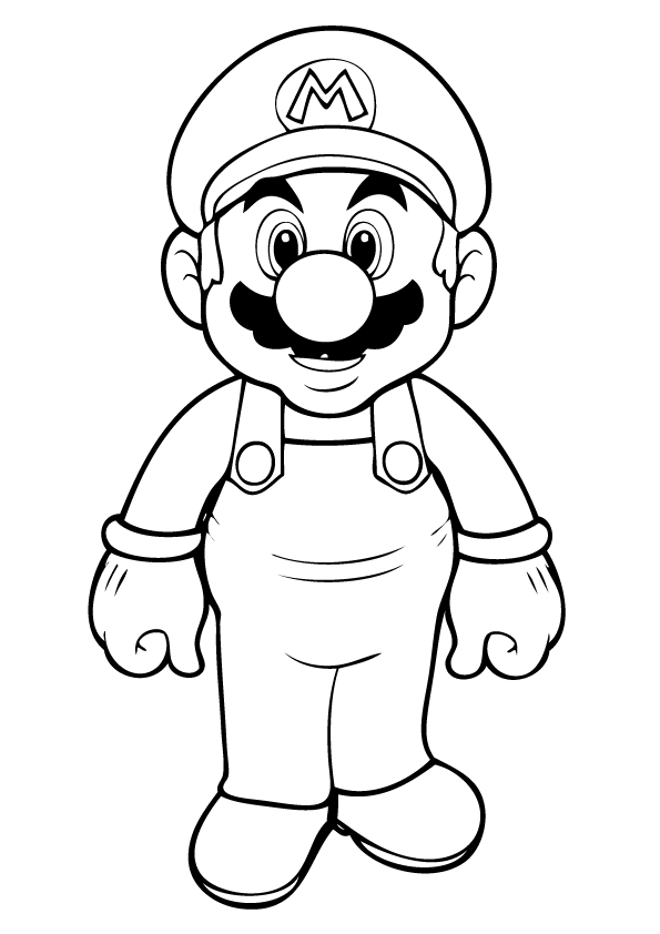 Free Printable Mario Coloring Pages For Kids Mario Bros, Super 595x842 Free Printable Mario Coloring Pages For Kids Mario Bros, Super