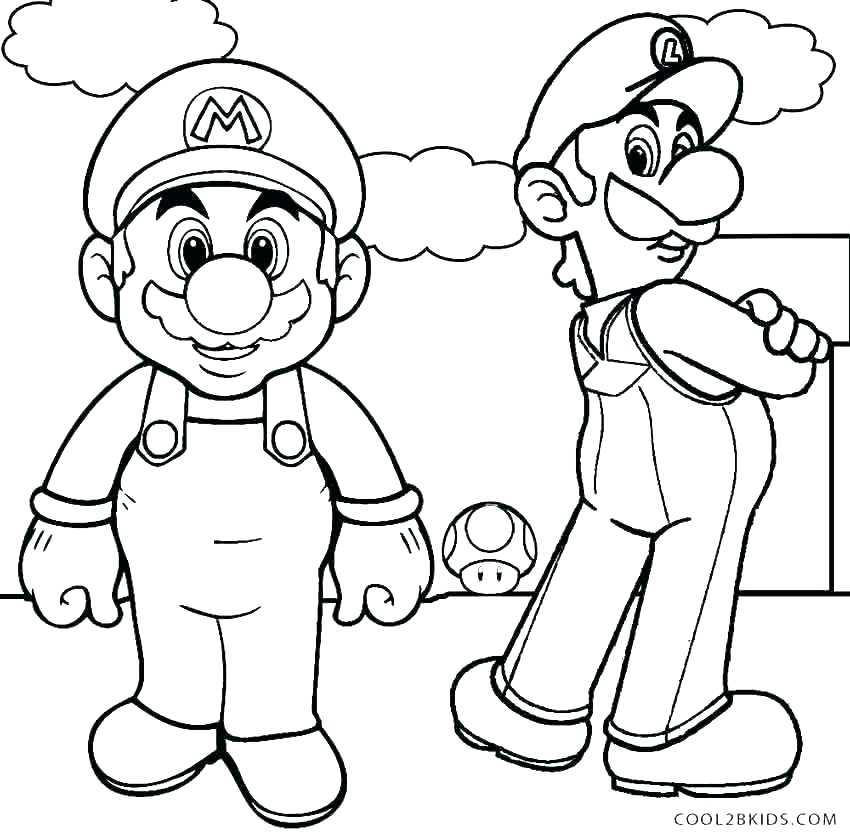Super Mario Coloring Page 9 Free Bros Coloring Pages For Kids 850x835 Super Mario Coloring Page 9 Free Bros Coloring Pages For Kids